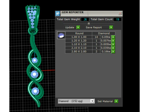 Spiral Pendant 3D Printable Model 3D Print Model