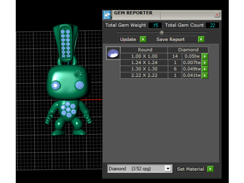 Personaje con colgante de arma modelo imprimible en 3D Modelo de impresión 3D