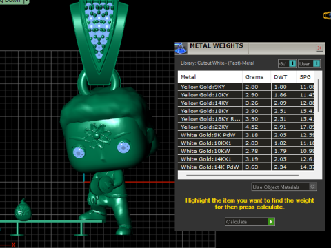 Simpatico modello stampabile 3D con pendente a forma di robot Modello di stampa 3D