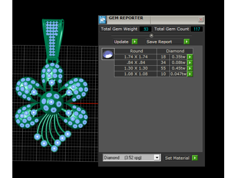 Flower Pendant 3D Printable Model 3D Print Model