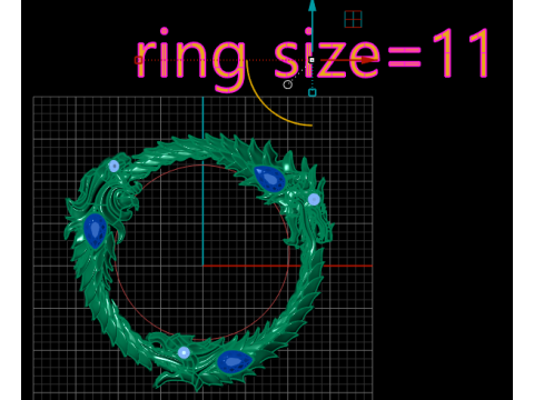 Modelo para impressão 3D de pingente de círculo de dragão Modelo de Impressão 3D