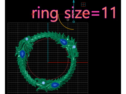 Dragon Circle Pendant 3D Printable Model 3D Print Model