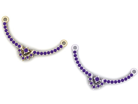 Elmas Kavisli Kolye 3D Yazdırılabilir Model 3D Baskı Modeli