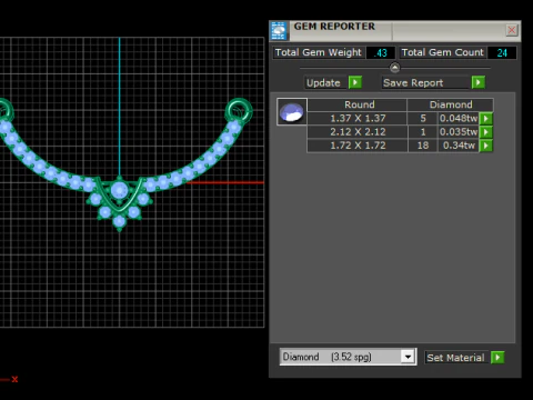 Diamond Curve Pendant 3D Printable Model 3D Print Model