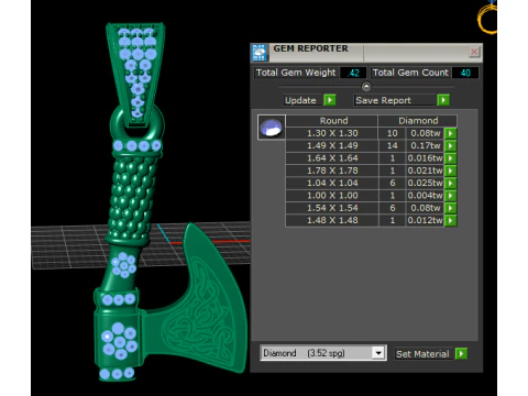 Viking Axe Pendant 3D Printable Model 3D Print Model