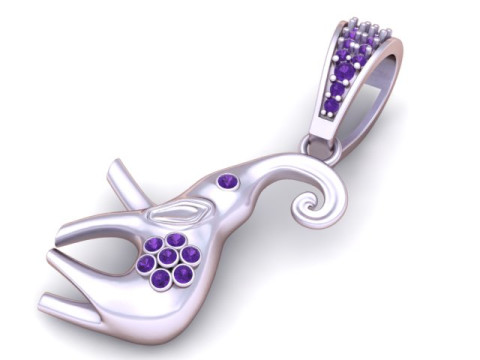 大象吊坠 3D 打印模型 3D 打印模型