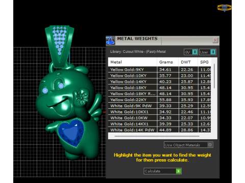 Cute Heart Character Pendant 3D Printable Model 3D Print Model