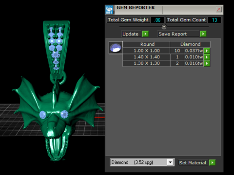 Modelo para impressão 3D com pingente de cabeça de dragão Modelo de Impressão 3D