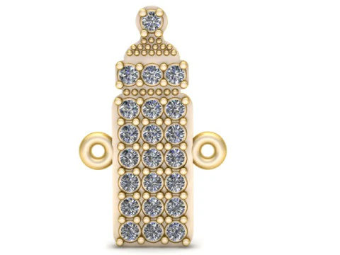 Biberon Kolye 3D Yazdırılabilir Model 3D Baskı Modeli