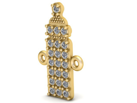 Babyfleshanger 3D-afdrukbaar model 3D printmodel