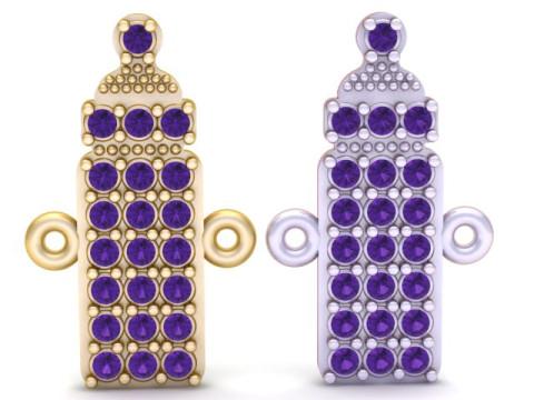 Babyfleshanger 3D-afdrukbaar model 3D printmodel