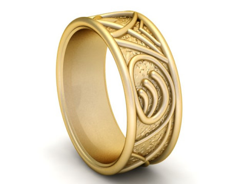 雕刻戒指 3D 打印模型 3D 打印模型