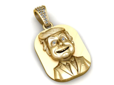 Character Face Pendant 3D Printable Model 3D Print Model
