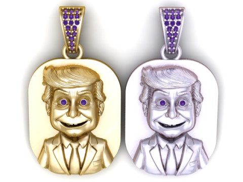 कैरेक्टर फेस पेंडेंट 3डी प्रिंट करने योग्य मॉडल 3D प्रिंट मॉडल