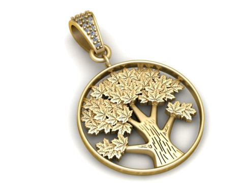 ツリーペンダント 3D 印刷可能モデル 3Dプリントモデル