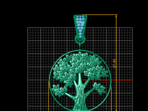 ツリーペンダント 3D 印刷可能モデル 3Dプリントモデル