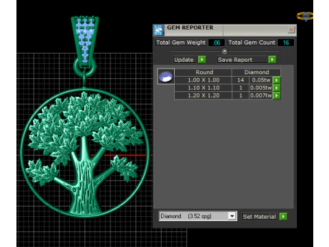 Tree Pendant 3D Printable Model 3D Print Model