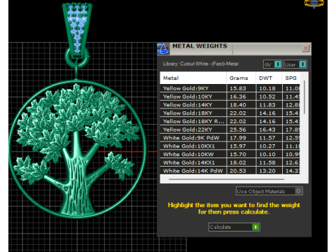 ツリーペンダント 3D 印刷可能モデル 3Dプリントモデル