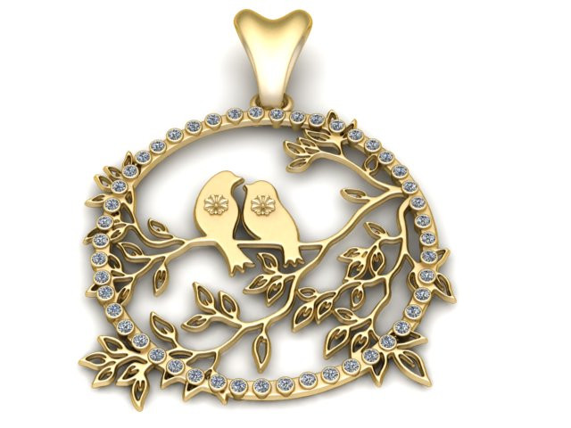 Dwergpapegaaien hanger 3D printbaar model 3D printmodel .c4d .max .obj .3ds .fbx .stl .blend 