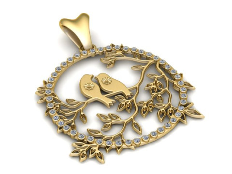 Dwergpapegaaien hanger 3D printbaar model 3D printmodel