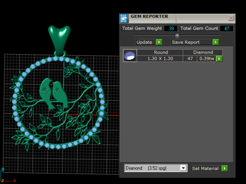 Dwergpapegaaien hanger 3D printbaar model 3D printmodel