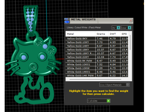 Cat Pendant 3D Printable Model 3D Print Model