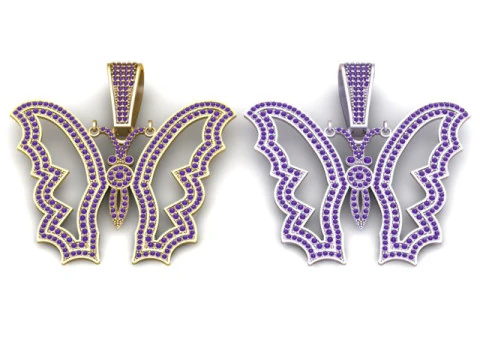 Butterfly Pendant 3D Printable Model 3D Print Model