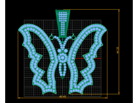 Butterfly Pendant 3D Printable Model 3D Print Model