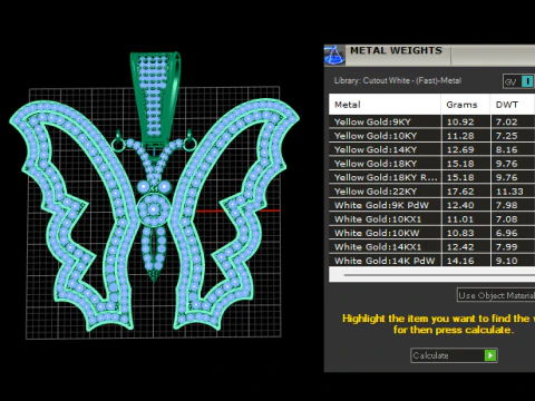Butterfly Pendant 3D Printable Model 3D Print Model