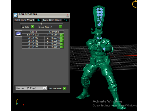 Złoty wisiorek żołnierza wojownika Szczegółowy model biżuterii 3D Model do druku 3D