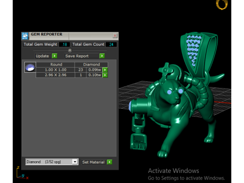 Подвеска LGold Robo-Panther Футуристическая 3D модель ювелирного изделия 3D Принт Модель