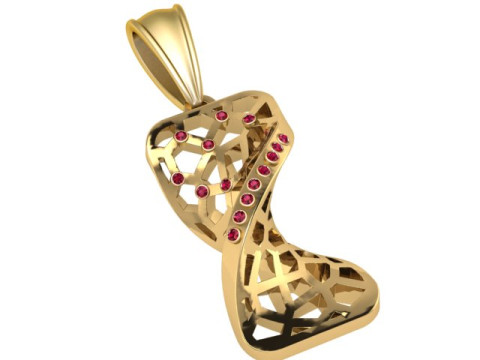 Ruby Pendant 3D Printable Model 3D Print Model