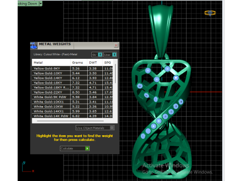Ruby Pendant 3D Printable Model 3D Print Model