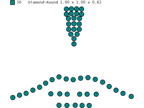 Modello stampabile 3D con ciondolo labbra dorate Modello di stampa 3D