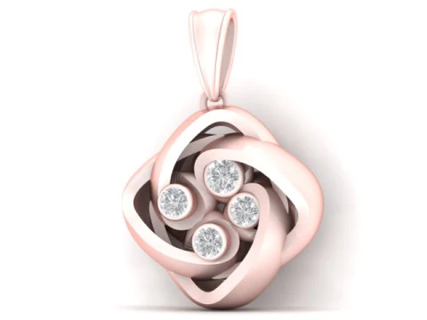 Interlocked Knot Pendant 3D Printable Model 3D Print Model