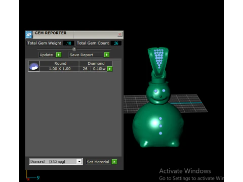 Snowman Pendant 3D Printable Model 3D Print Model
