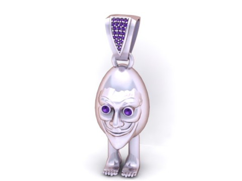 Humpty Dumpty Pendant 3D Printable Model 3D Print Model