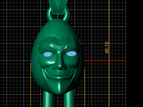 Humpty Dumpty Pendant 3D Printable Model 3D Print Model