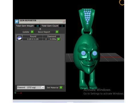 Humpty Dumpty Pendant 3D Printable Model 3D Print Model