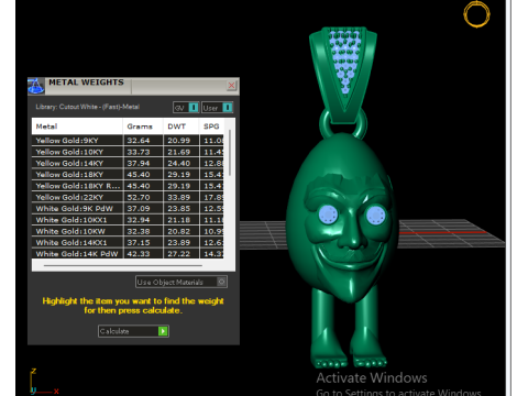 Humpty Dumpty Pendant 3D Printable Model 3D Print Model