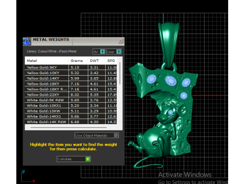 Fare ve Peynir Kolye 3D Yazdırılabilir Model 3D Baskı Modeli