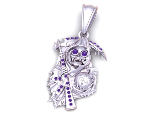 गोल्डन घोस्ट पेंडेंट 3डी प्रिंट करने योग्य मॉडल 3D प्रिंट मॉडल