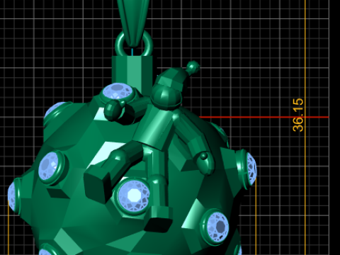 Hombre con colgante de astronauta modelo imprimible en 3D Modelo de impresión 3D