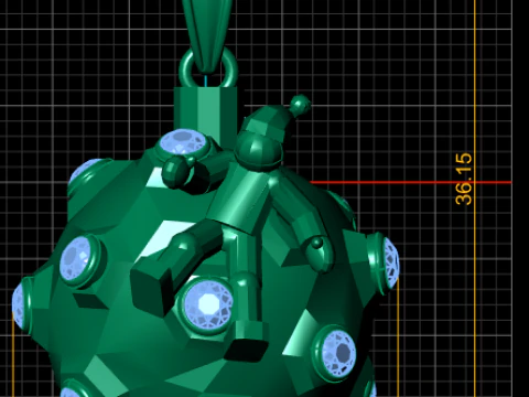Man with Astronaut Pendant 3D Printable Model 3D Print Model
