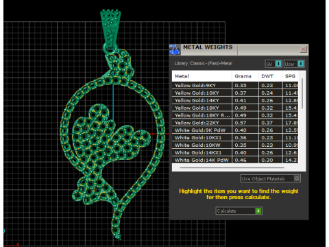 Ruby Floral Art Pendant 3D Jewelry Model 3D Print Model