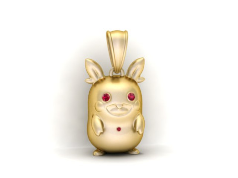 Model Cetak 3D Liontin Pokmon Lucu Model Cetak 3D