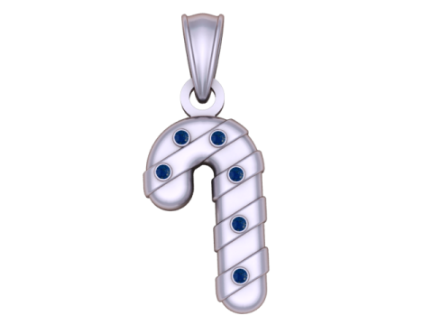 Zuckerstangen-Anhänger 3D-druckbares Modell 3D Druckmodell