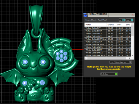 Cute Bat Creature Pendant 3D Printable Model 3D Print Model