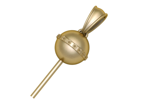 Modelo para impressão 3D de pingente de homem secreto Modelo de Impressão 3D