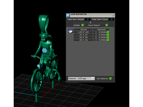 Man With Bicycle Pendant 3D Printable Model 3D Print Model